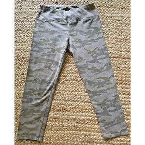Hard Tail Forever Pants Womens Small Green Camo Leggings Crop Stretch